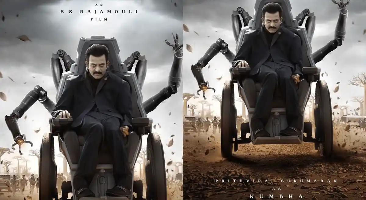 Rajamouli reveals Prithviraj Sukumaran’s menacing look from Mahesh Babu’s next