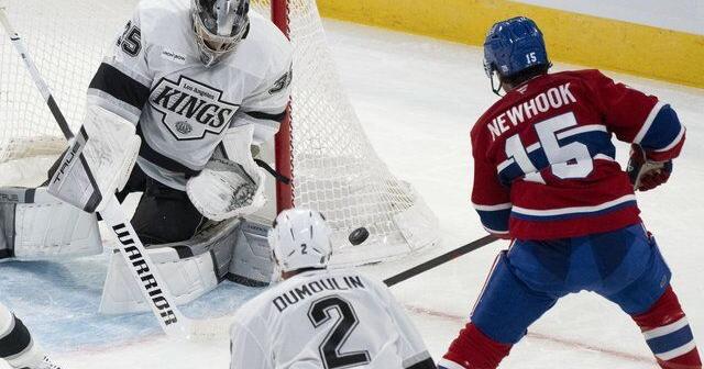 Kings score three quick goals in second period, beat Canadiens 5