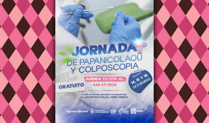Anuncia DIF Municipal de Aguascalientes Jornada Gratuita de Estudios de Papanicolaou y Colposcopía
