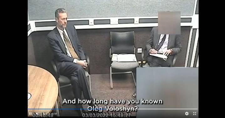 Moment police quiz Nathan Gill about cryptic 'Christmas presents' bribe messages