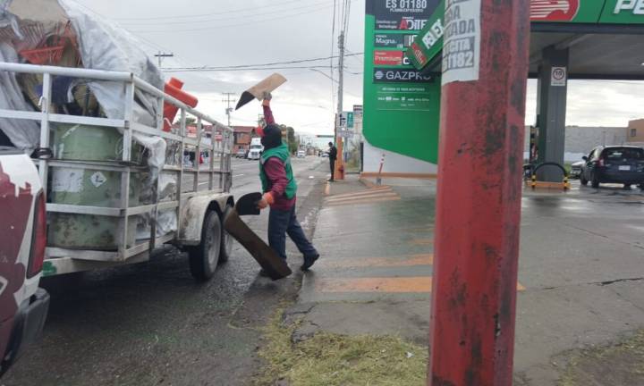 Trabajó Dirección de Limpia de Juárez en avenida De Los Insurgentes antes y después del desfile