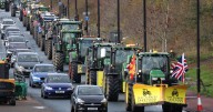 Farmers protest inheritance tax changes in Newcastle tractor rally