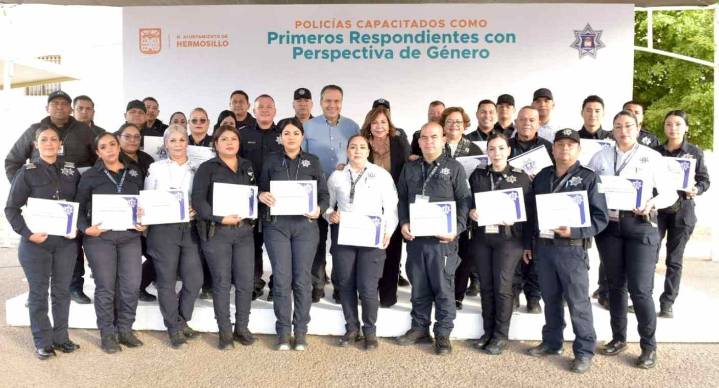 Suman 598 policías capacitados en perspectiva de género para mejorar atención a víctimas en Hermosillo