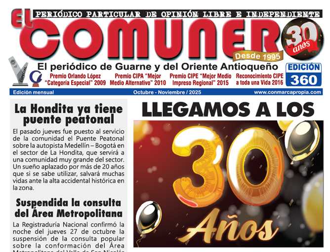 EL COMUNERO 30 años