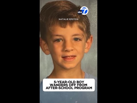 5-year-old wanders off from after