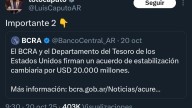 Ahora Caputo dice que “desistimos de los US$20.000 millones por la mejora del mercado”