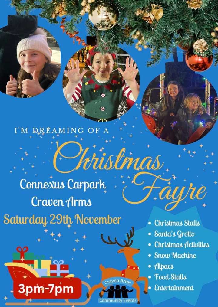 Craven Arms gears up for a festive celebration at this year’s Christmas Lights Switch