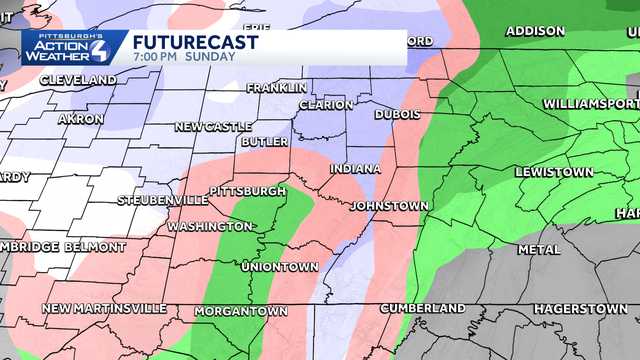 Tracking possible first snowfall for Pittsburgh area Monday