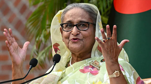 Bangladesh with demand to hand over former PM: India shields Hasina from death penalty