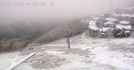 Snow falls on mountains as Melbourne hit by more chilly temperatures