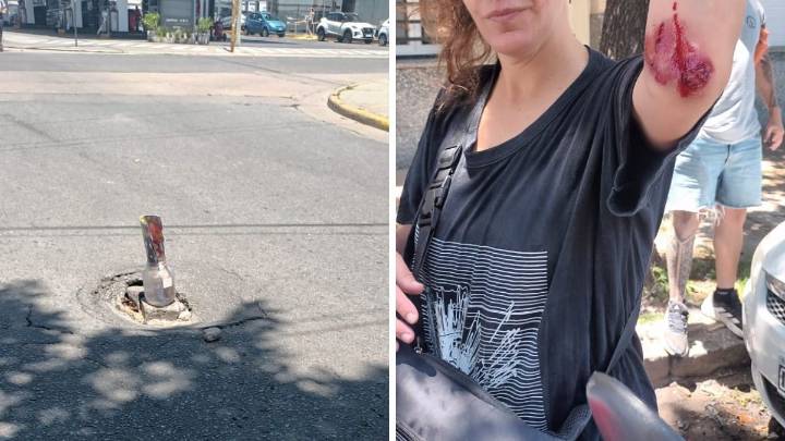 Caos vehicular en el macrocentro de Santa Fe por trabajos de Assa y un hundimiento de la calzada