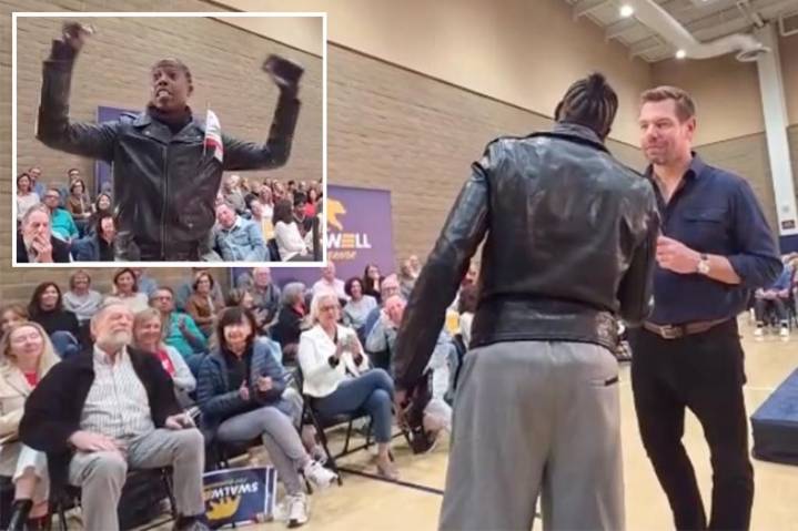 Singer Tish Hyman slams Eric Swalwell for dodging question on transgender women in female locker rooms