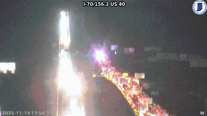 All lanes of I-70 westbound closed in Wayne County