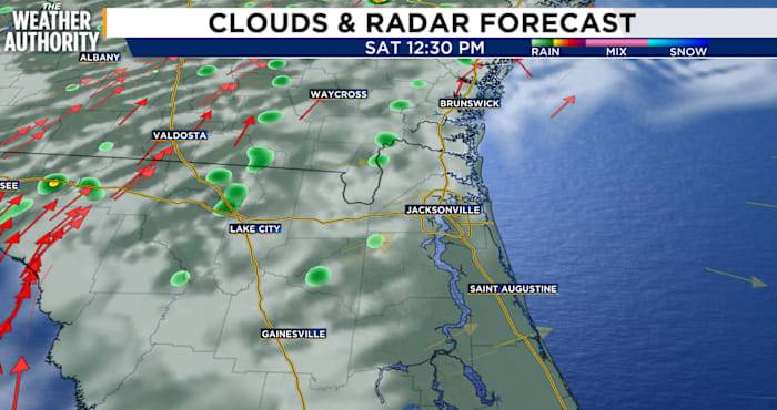 Warm weekend ahead with isolated afternoon showers, cold front arrives Sunday