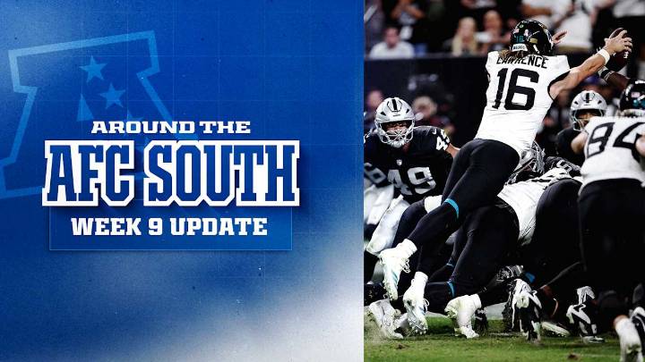 Around the AFC South: Colts remain first in division after Week 9 loss to Steelers