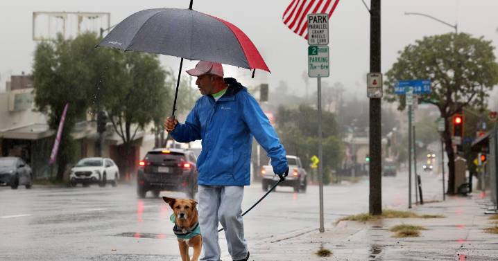 Storm of the season pounds Southern California as burn areas brace for mudslides, flooding
