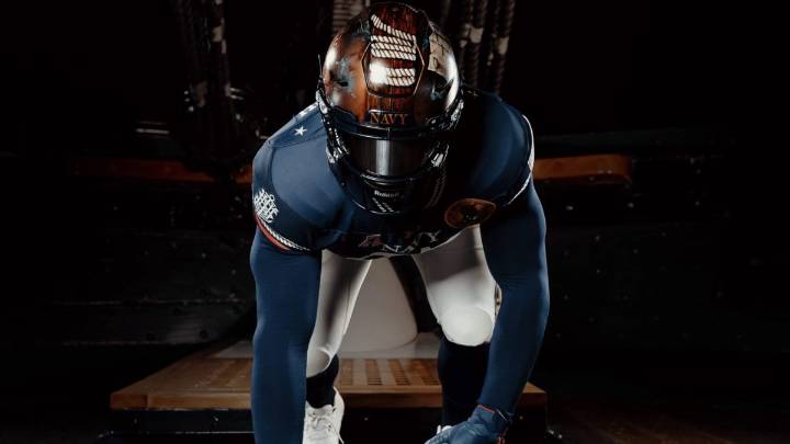 Naval Academy custom football uniform honors ‘Original 6 Frigates’