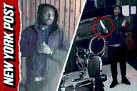 UK train stabbing suspect spotted storming into barbershop with knife one day before mass attack (Video)