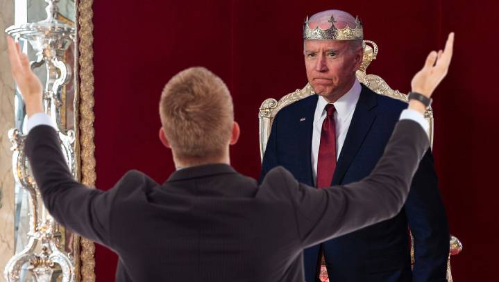 Lowly Peasant Approaches Biden's Throne Begging For Permission To Celebrate Independence Day This Year