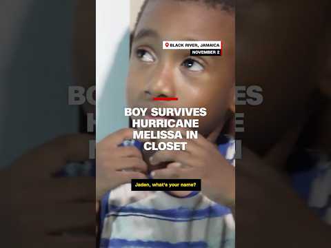 Boy survives Hurricane Melissa in closet