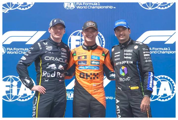 Lando Norris logra la pole del Gran Premio de Las Vegas bajo pista húmeda