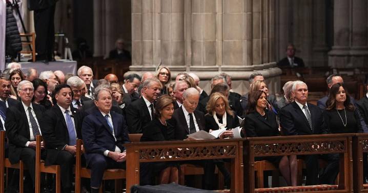 Who was in attendance--and who wasn't--at Dick Cheney's funeral