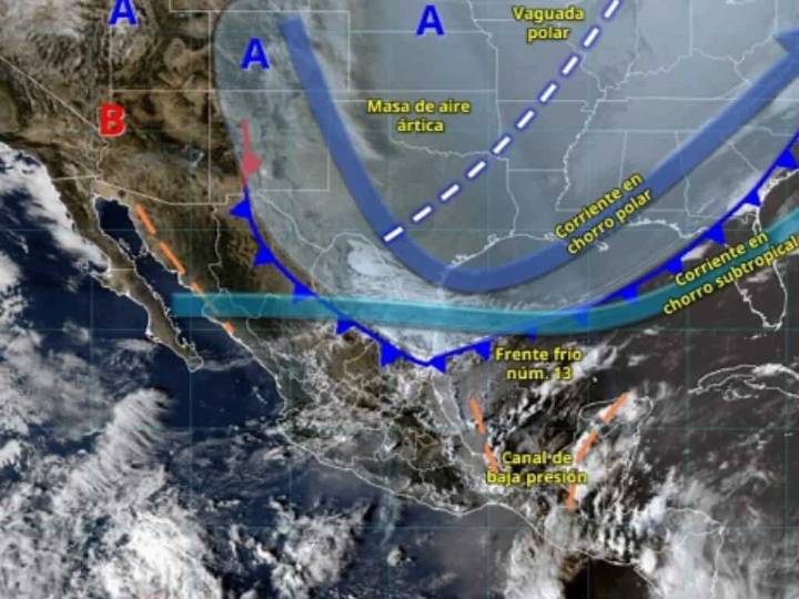 Frente frío número 13 afecta a México: temperaturas bajo cero y lluvias intensas