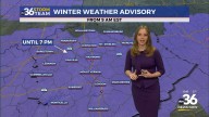 A winter preview with cold temperatures and a snowy afternoon