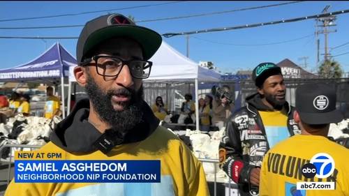 Neighborhood Nip and Think Watts Foundations distribute 5,000 turkeys to support South LA families