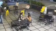 Caught On Camera: Masked Group Armed With Swords And Bats Storms Bhopal Cafe