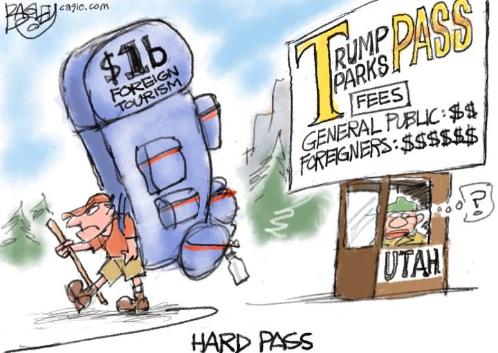 Bagley Cartoon: Hard Pass