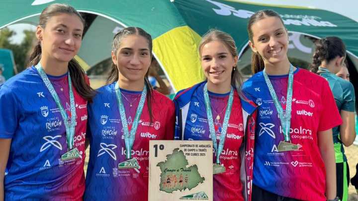Un oro y tres bronces para el Delsur La Palma en el Andaluz de cross por equipos