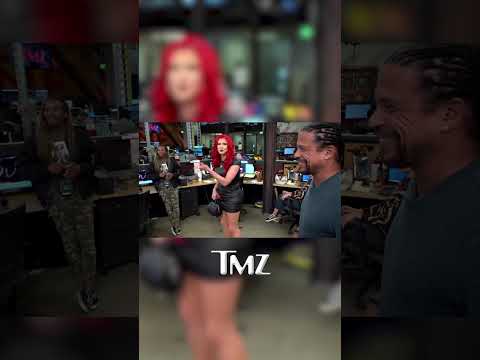 Justina Valentine Freestyles for TMZ's Newsroom