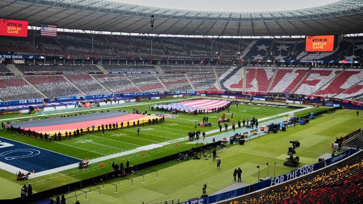 Atlanta Falcons with an early start Sunday in Berlin