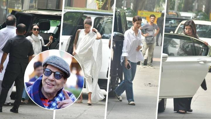 Ajay, Karisma, Ranbir And Other Celebs Arrive At Sunny Deol’s Residence Entertainment News
