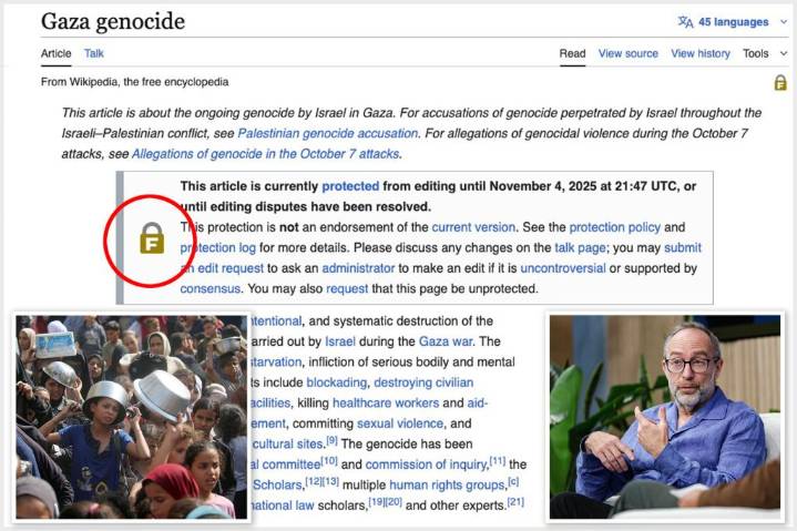 Wikipedia co-founder blocks editing of 'Gaza genocide' page over 'egregious' anti