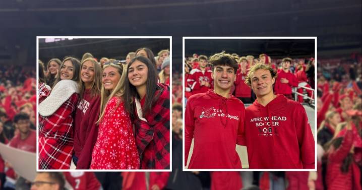 Arrowhead title game a celebration for seniors in student section