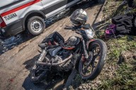 Repartidor Uber es impactado por conductor (también Uber) en blvd. Fundadores