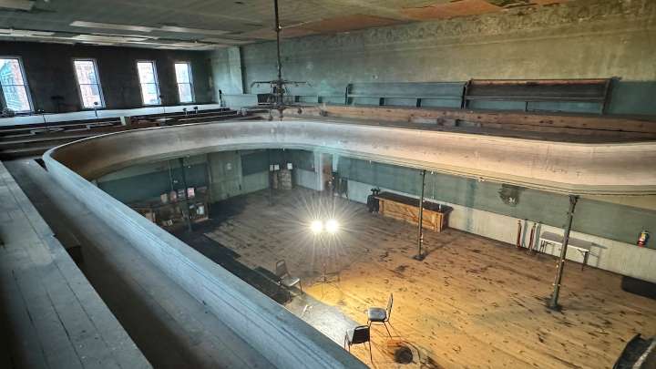 Hauntingly abandoned opera house remains eerily intact a century after closing