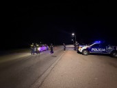 Operativo de control vehicular y de personas en la Ruta Provincial 29, en Ñoqueves