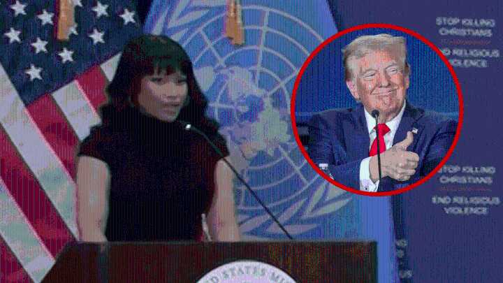 Nicki Minaj Thanks Trump in U.N. Speech But Stresses She's Not Taking Sides
