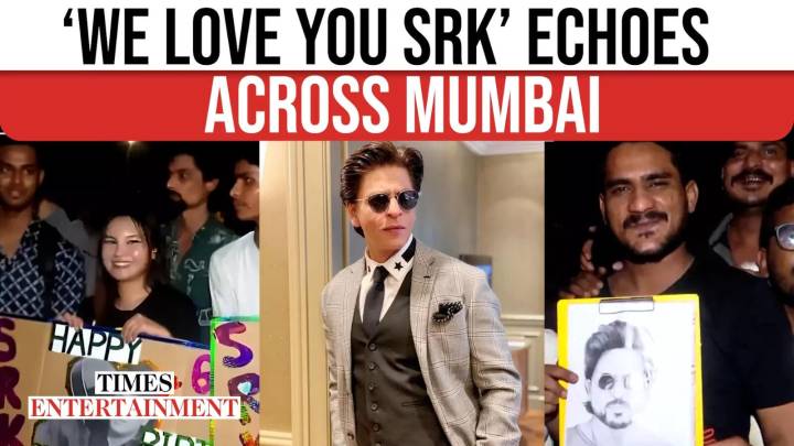 From Dubai to Kolkata,Fans From Across The World Throng Outside 'Mannat' As SRK Turns 60
