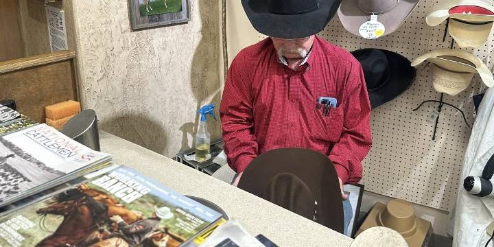 Amarillo hat creaser shaping cowboy hats for over 4 decades