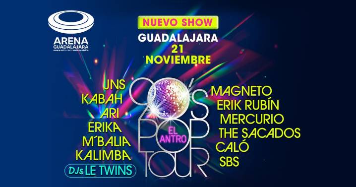 Te regalamos boletos para 90´s Pop Tour.