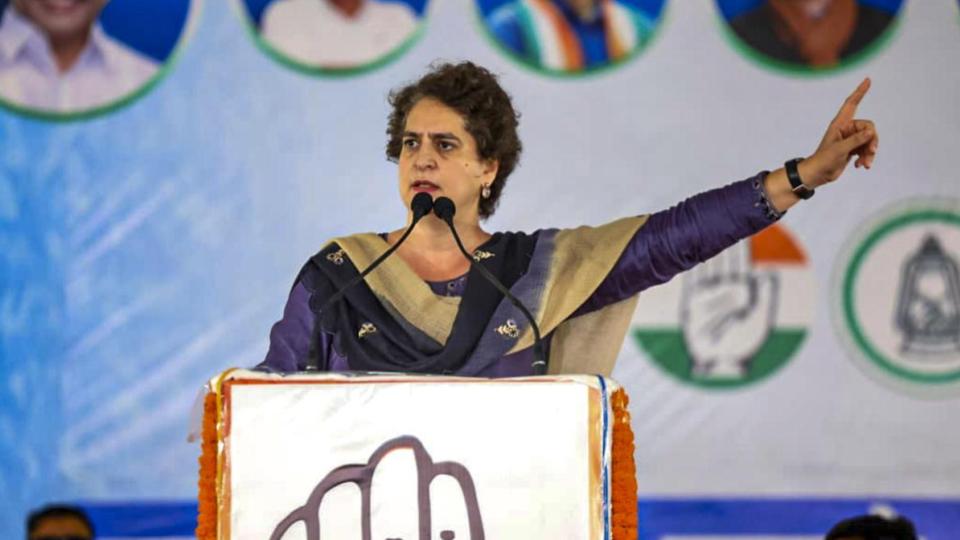 Priyanka accuses NDA for vote chori 'Bihar Elections'