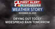Forecast: Drying out this afternoon, with rain chances returning overnight