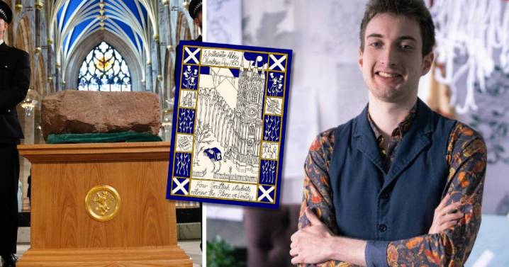 Christmas card depicting Stone of Destiny raid marks 75th anniversary