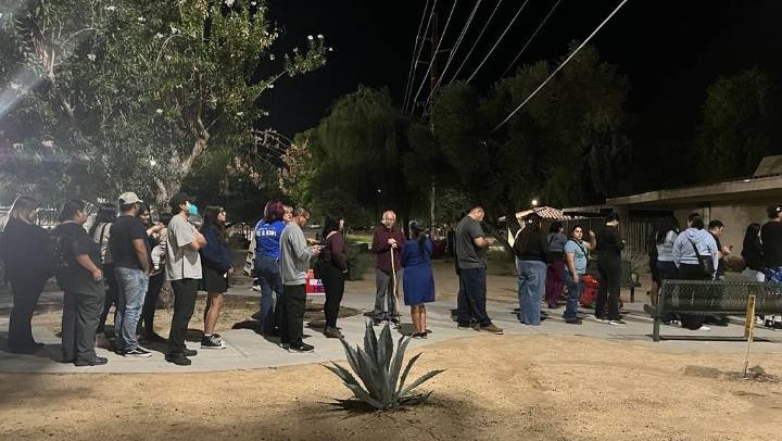Prop 50 voters in line in Coachella