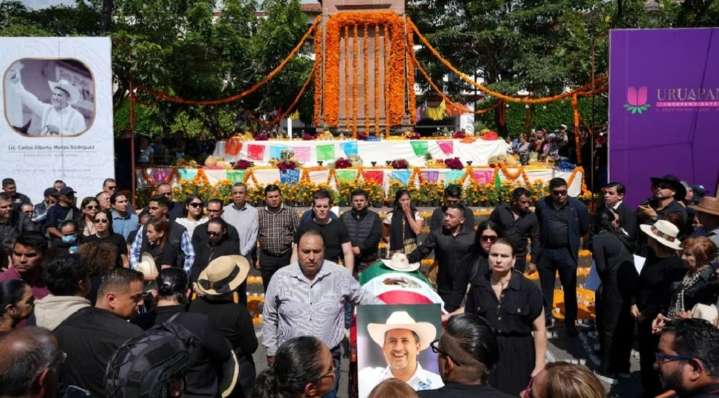 Así dieron el último adiós a Carlos Manzo, alcalde de Uruapan en México