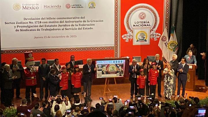 Lotería Nacional devela billete de la FSTSE: una carta de gratitud